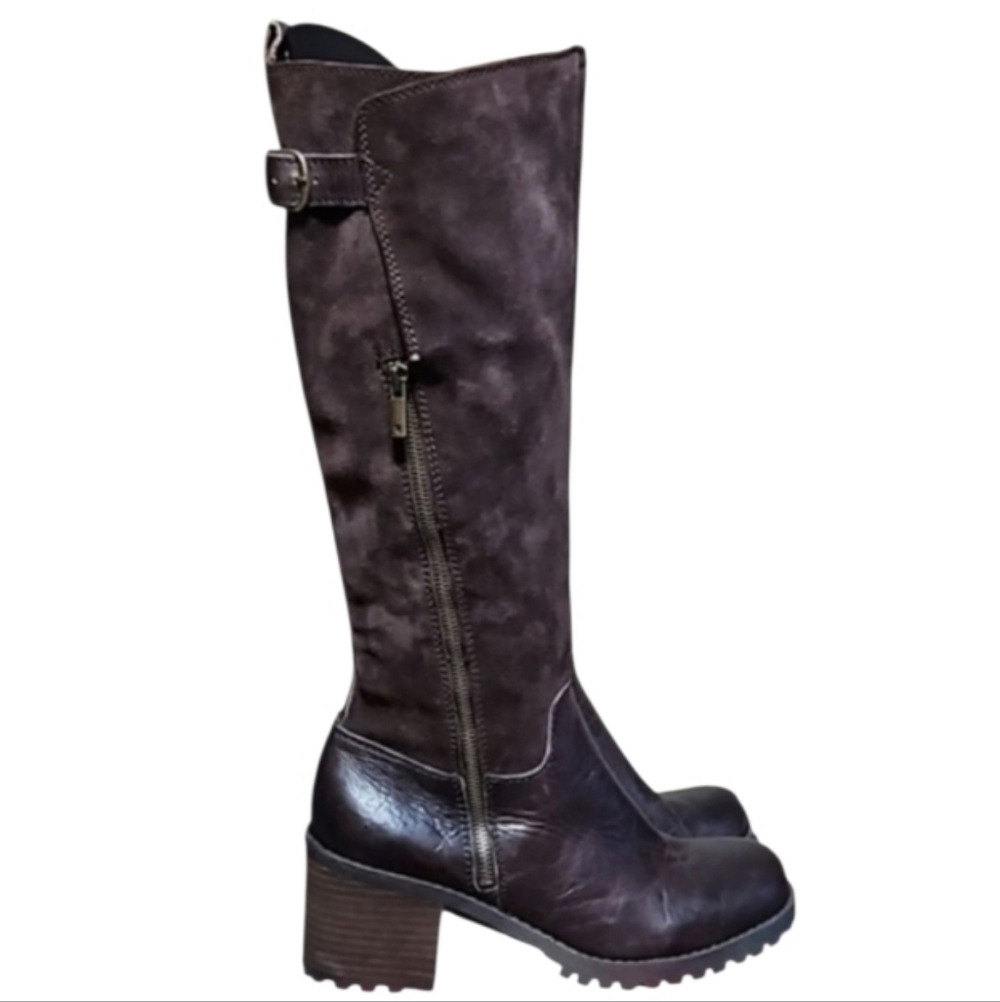 Lucky Brand Platform Leather Boots